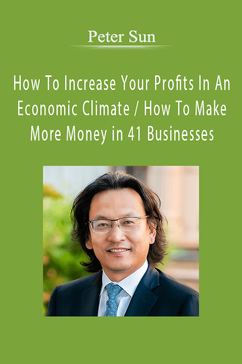 Peter Sun - How To Increase Your Profits In An Economic Climate / How To Make More Money in 41 Businesses