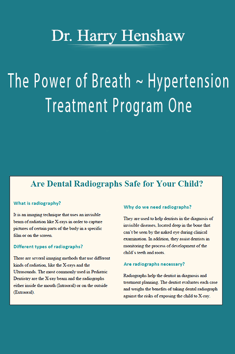 Dr. Harry Henshaw - The Power of Breath ~ Hypertension Treatment Program One