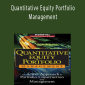 Ludwig B. Chincarini, Daehwan Kim - Quantitative Equity Portfolio Management