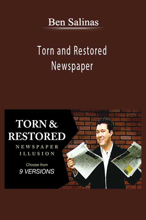Ben Salinas - Torn and Restored Newspaper