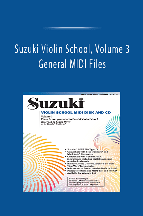 Suzuki Violin School, Volume 3 - General MIDI Files.Suzuki Violin School, Volume 3 - General MIDI Files.