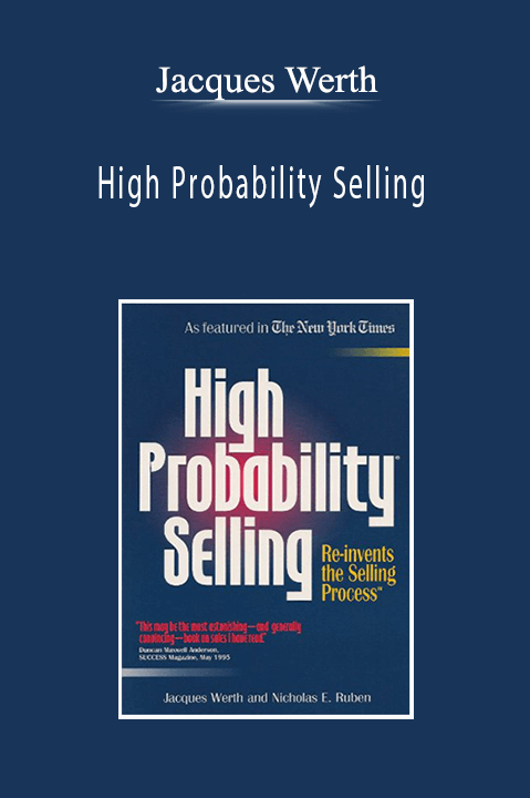 Jacques Werth - High Probability Selling