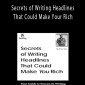 Peter Sun - Secrets of Writing Headlines That Could Make Your Rich