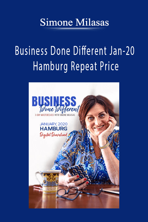 Simone Milasas - Business Done Different Jan-20 Hamburg Repeat Price