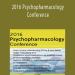 2016 Psychopharmacology Conference - Caroline B Williams.