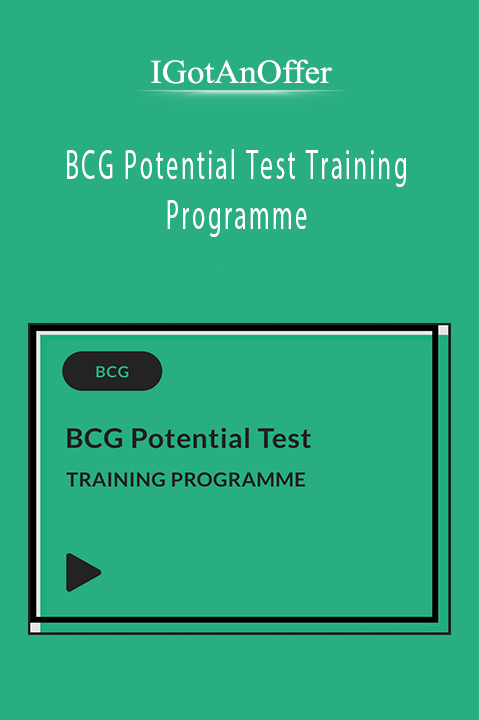 IGotAnOffer - BCG Potential Test Training Programme