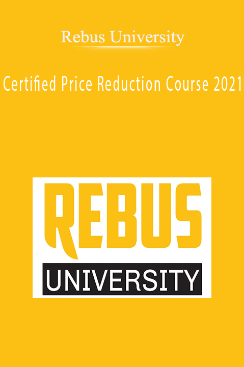 Rebus University - Certified Price Reduction Course 2021