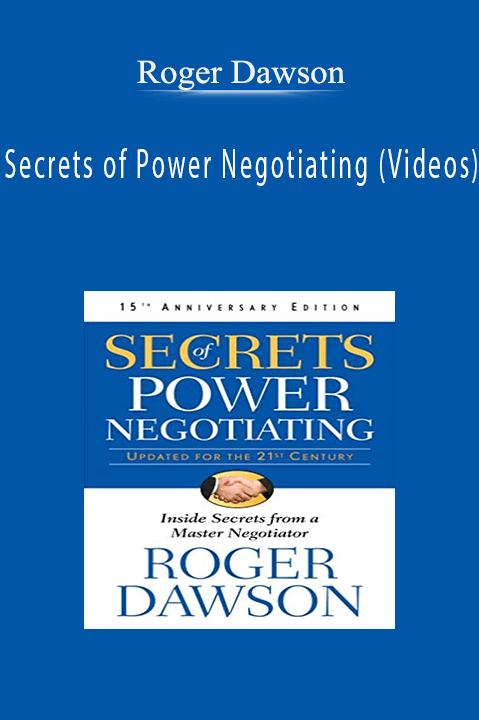 Roger Dawson - Secrets of Power Negotiating (Videos)