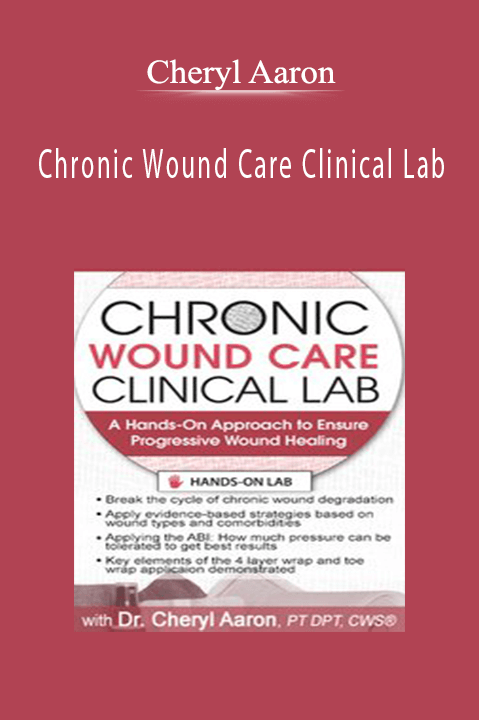Chronic Wound Care Clinical Lab A Hands-On Approach to Ensure Progressive Wound Healing - Cheryl Aaron.