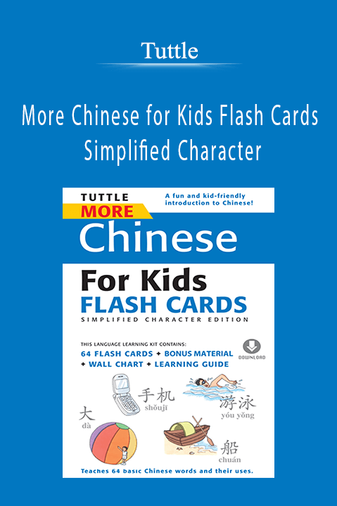 Tuttle - More Chinese for Kids Flash Cards Simplified Character