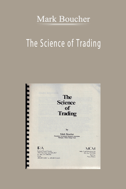 Mark Boucher – The Science of Trading