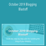 Its A Lovely Life - October 2019 Blogging Blastoff