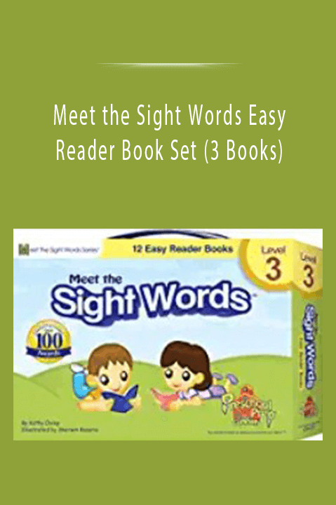 Meet the Sight Words Easy Reader Book Set (3 Books).