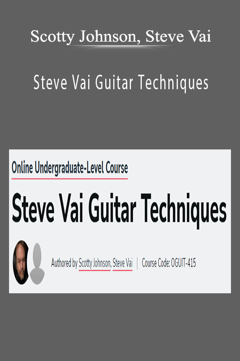 Scotty Johnson, Steve Vai - Steve Vai Guitar Techniques