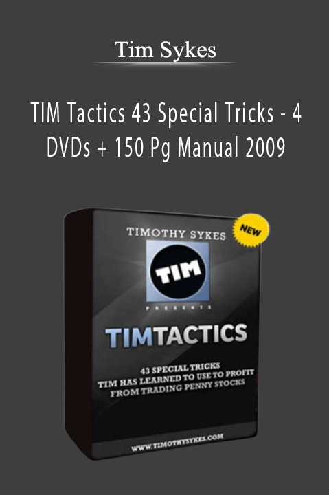 Tim Sykes - TIM Tactics 43 Special Tricks - 4 DVDs + 150 Pg Manual 2009