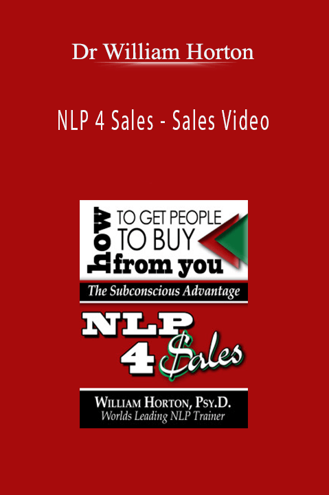 Dr William Horton - NLP 4 Sales - Sales Video