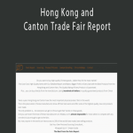 Nils Oldoerp – Hong Kong and Canton Trade Fair Report