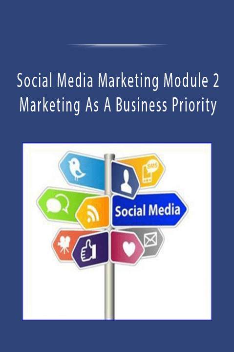 Social Media Marketing Module 2 - Marketing As A Business Priority