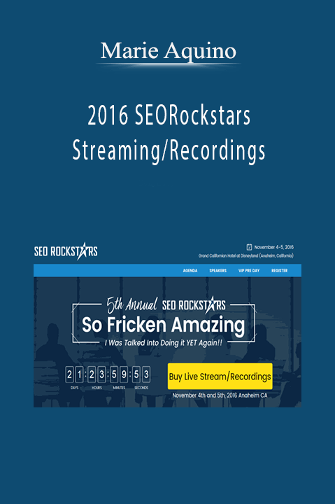 Marie Aquino – 2016 SEORockstars Streaming/Recordings