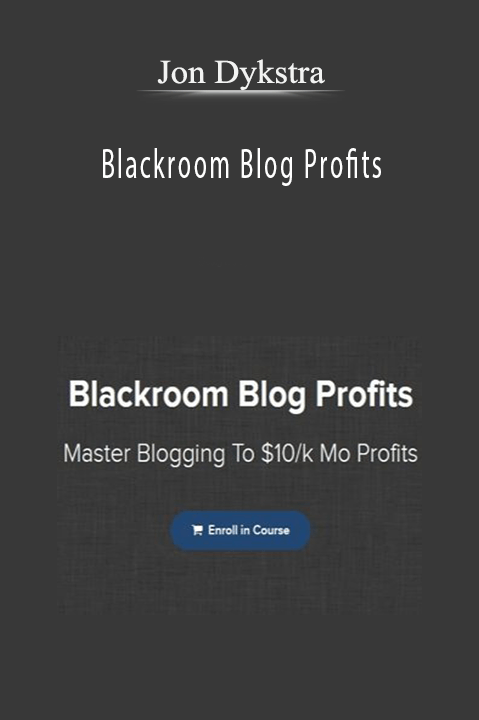 Blackroom Blog Profits – Jon Dykstra