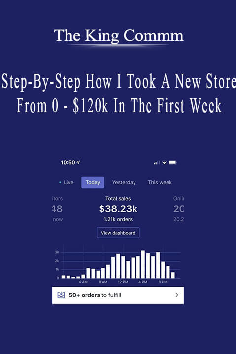 The King Commm - Step-By-Step How I Took A New Store From 0 - $120k In The First Week.