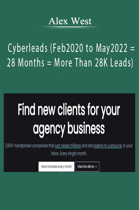 Alex West – Cyberleads (Feb2020 to May2022 = 28 Months = More Than 28K Leads)